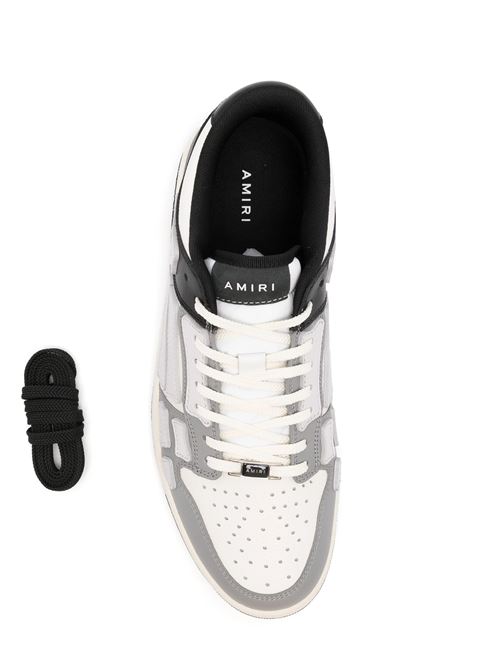 Collegiate Skel Top Low Sneaker Black White Grey AMIRI | AMFOSR1031BLACK WHITE GREY